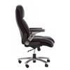 Fauteuil de direction Deverre XXL Imitation cuir - Noir / Argenté