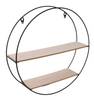Etagère en bois et métal ronde 40 cm Métal - 40 x 40 x 10 cm