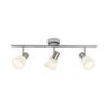 Wandleuchte Sally- Aluminium/Glas Metall/Glas - 3-flammig