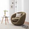 Fauteuil pivotant Marvin Tissu structuré - Cappuccino