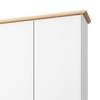 Drehtürenschrank Annett II Alpinweiß / Esche Coimbra - Breite: 271 cm - 6 Türen