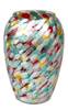 Vase en verre peint à la main Verre - 13 x 20 x 13 cm