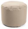 Outdoor Pouf Hocker Sitzhocker Ø 60cm Beige