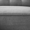 Ecksofa Nordic Chic II Webstoff Stoff TUS: 9 graphite - Longchair davorstehend rechts