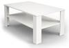 Table basse blanc Blanc - En partie en bois massif - 100 x 42 x 60 cm
