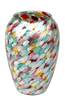 Vase en verre peint à la main Verre - 13 x 20 x 13 cm