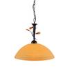 Lampada in vetro Rustic Flower Marrone Metallo 1 luce