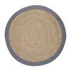 Juteteppich Sues Jute - Beige / Grau