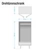 Kleiderschrank Loca I Wildeiche teilmassiv - 1 Kleiderstange + 1 Fachboden