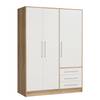 Armoire à vêtements Torrent Chêne Sonoma / Blanc