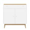 Kast Monteo I wit/eikenhout