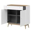 Kast Monteo I wit/eikenhout