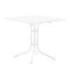 Klapptisch Houma II Marmordekor/Weiß - 70 x 72 x 70 cm