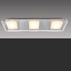 Plafonnier LED Square Shine II Plexiglas / Acier - Nb d'ampoules : 3