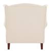 Oorfauteuil Sofia beige geweven stof