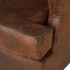 Ohrensessel Italo Antiklederlook - Braun
