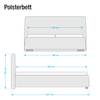 Polsterbett Classic Button Kunstleder NTLO: 1 snow - 160 x 200cm - H2