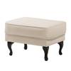 Polsterhocker Miscol Beige