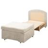 Schlafsessel Disley Webstoff Beige - Textil - 86 x 84 x 84 cm
