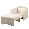 Schlafsessel Disley Webstoff Beige - Textil - 90 x 84 x 84 cm