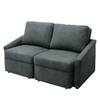 Boxspring-Schlafsofa Befasy Dunkelgrau