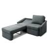 Boxspring-Schlafsofa Befasy Dunkelgrau