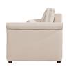 Divano letto Bernadett Tessuto beige - Superficie del letto: 130 x 210 cm - Larghezza: 168 cm