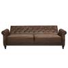 Canapé convertible Brampton Microfibre - Marron