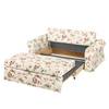 Slaapbank Latina Country met Hoes geweven stof - Geweven stof Fedra: Crèmekleurig / Rood - Breedte: 165 cm