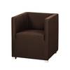 Sessel Carmen Webstoff Dunkelbraun