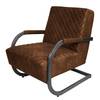Sessel Cisco Antiklederlook - Mittelbraun