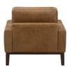 Fauteuil Horley echt leer - middenbruin