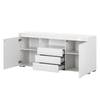 Sideboard Roomconcept Inkl.Beleuchtung - Hochglanz Weiß