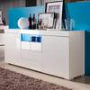 Sideboard Roomconcept Inkl.Beleuchtung - Hochglanz Weiß