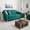 Sofa Cebu (2-Sitzer) Webstoff Petrol