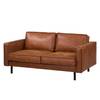 2-Sitzer Sofa FORT DODGE Antiklederlook - Microfaser Yaka: Cognac - Ohne Schlaffunktion