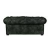 Bank Mallow (2-zitsbank) antracietkleurige antiek leren look