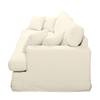 Sofa Mormès (3-Sitzer) Webstoff Creme