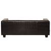 Sofa Nespolo (3-Sitzer) Kunstleder - Dunkelbraun