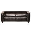 Sofa Nespolo (3-Sitzer) Kunstleder - Dunkelbraun