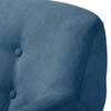 Canapé Rometta (3 places) Microfibre - Bleu jean