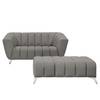 Sofa Salou (2-Sitzer) Webstoff Grau - Textil - 180 x 86 x 100 cm