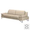 Divano Silvano (3 sedute) Vera pelle beige - Nessuna funzione