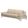 Divano Silvano (3 sedute) Vera pelle beige - Nessuna funzione