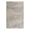 Teppich Velvet Spots Kunstfaser - Beige / Grau - 80 x 150 cm