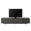 TV-Lowboard Payara Echtholzfurnier - Walnuss / Anthrazit