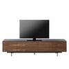 TV-Lowboard Payara Echtholzfurnier - Walnuss / Anthrazit