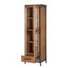 Vitrine Atelier deels massief acaciahout
