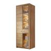 Parete attrezzata Floriano III (4 pezzi) Rovere nodato / Effetto rovere nodato