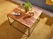 Tavolino da salotto Lindholz Struttura: ferro verniciato a polvere / - Marrone scuro / Nero